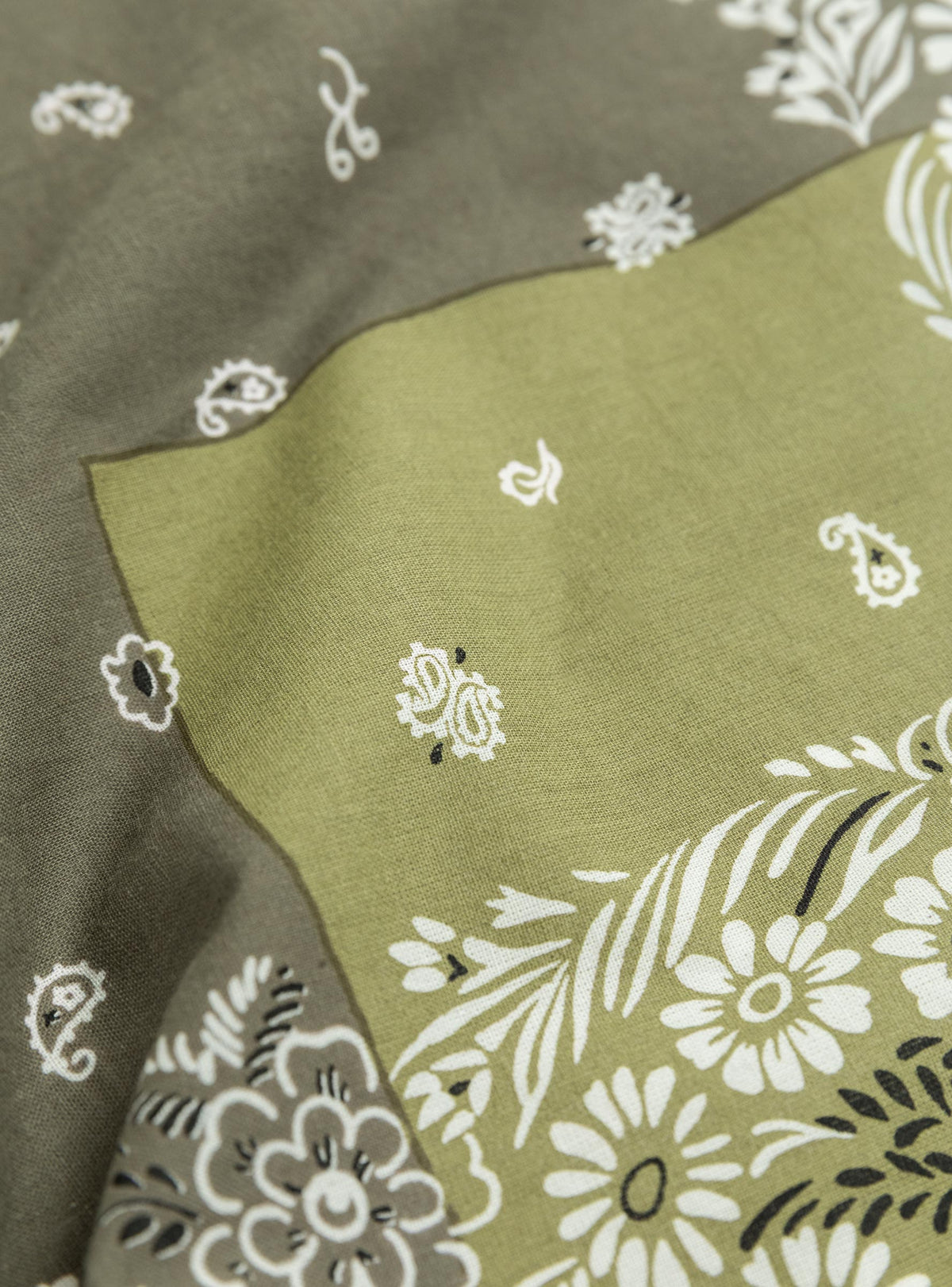Fastcolour Selvedge Garden Patchwork Bandana Khaki