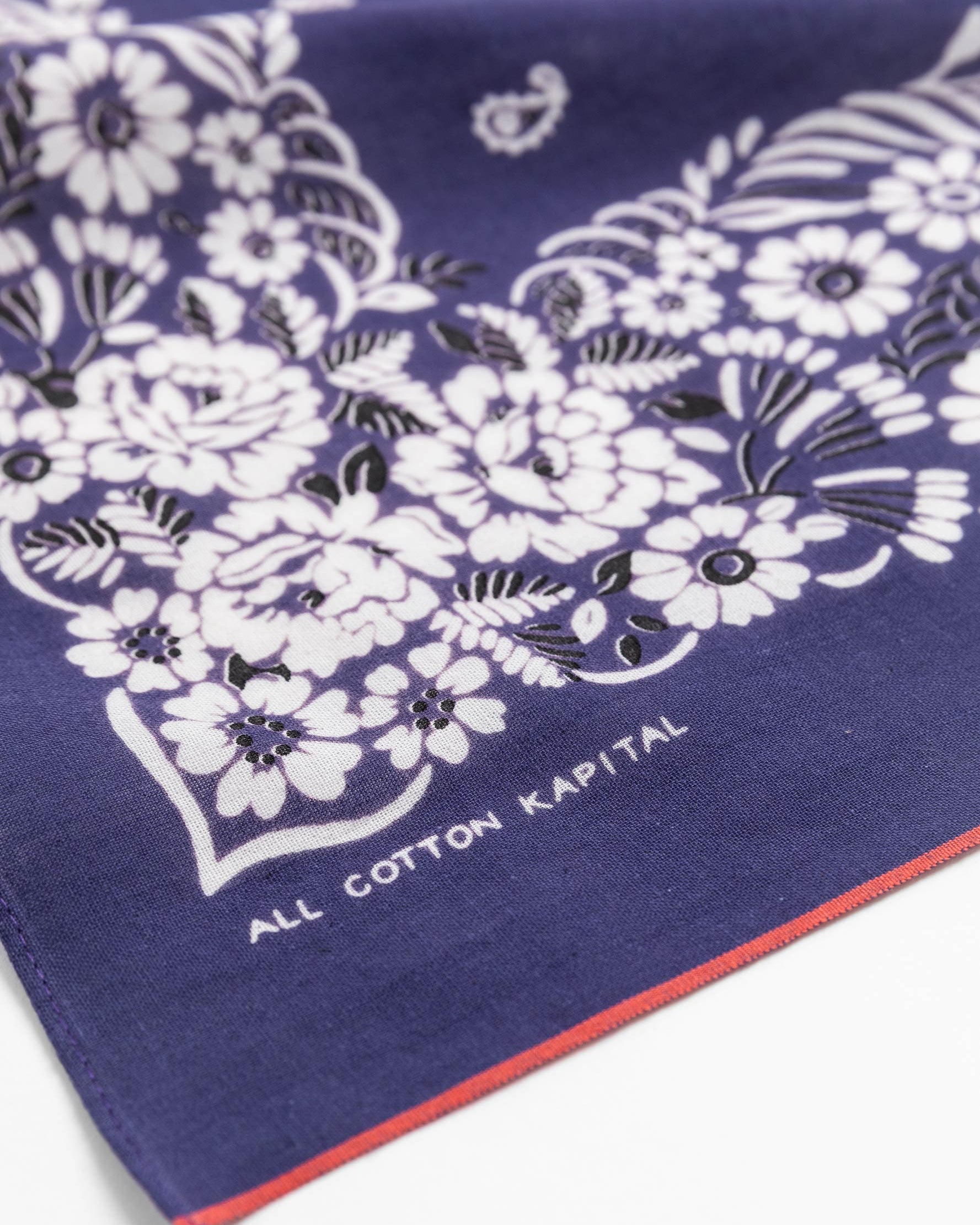 Fastcolour Selvedge Garden Patchwork Bandana Purple