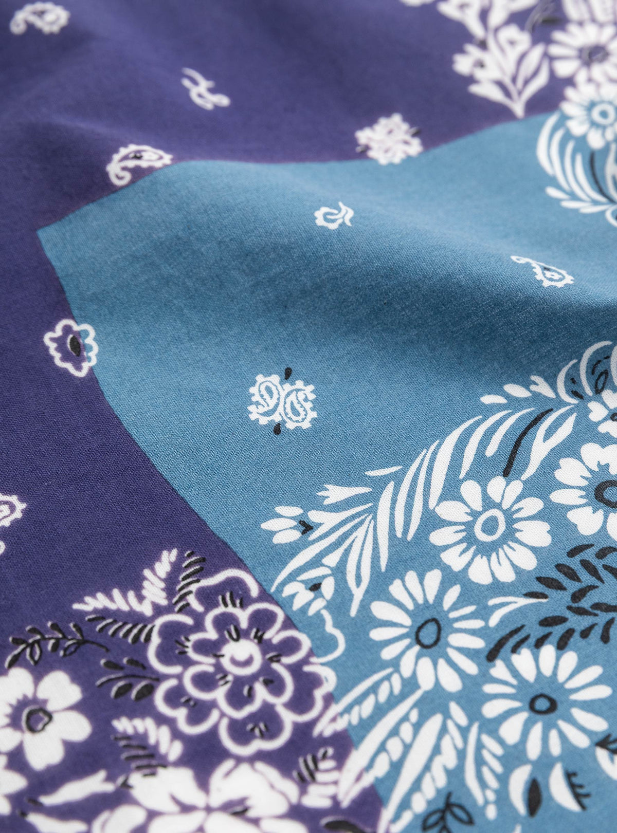 Fastcolour Selvedge Garden Patchwork Bandana Purple