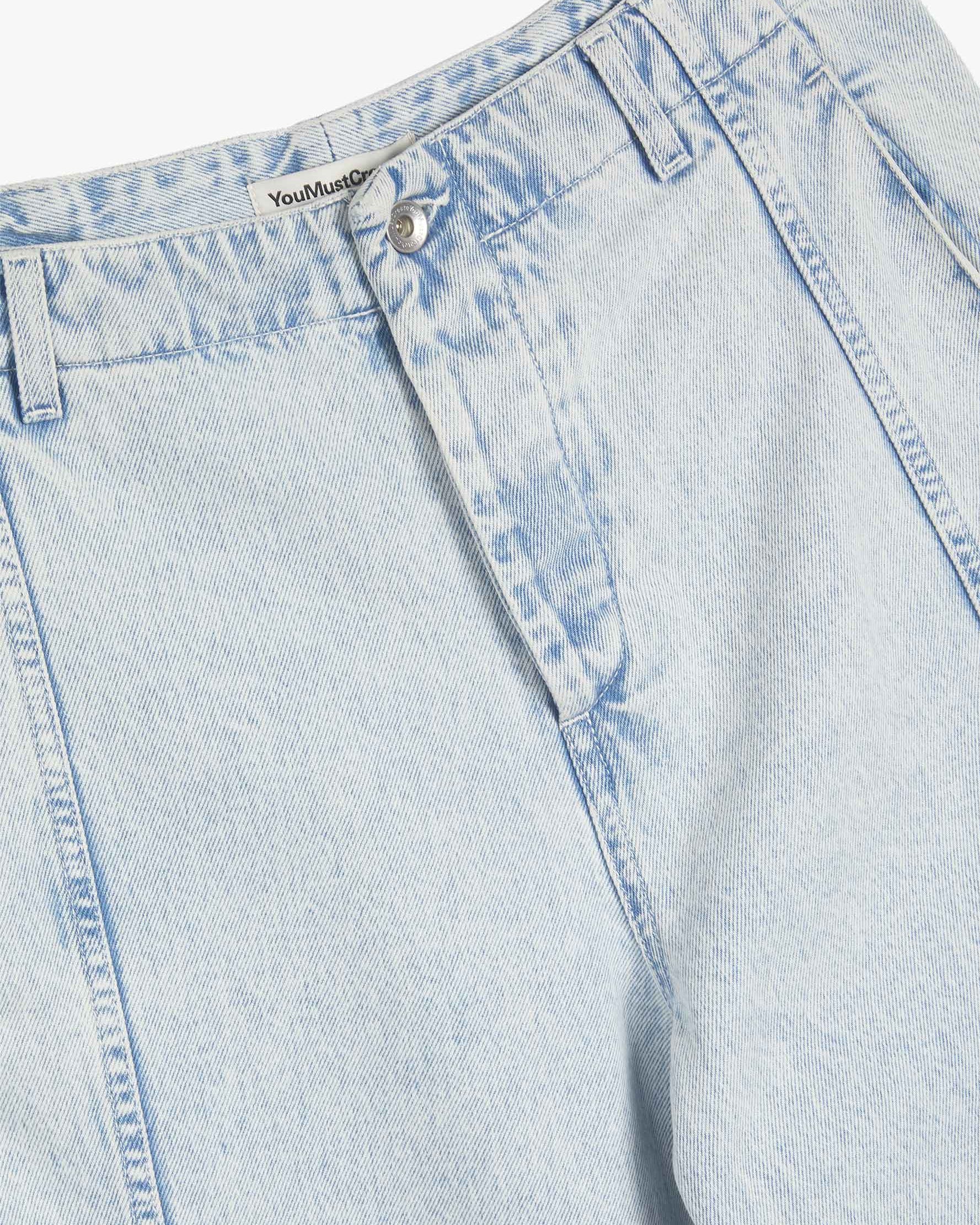 Displaced Seam Jean Indigo